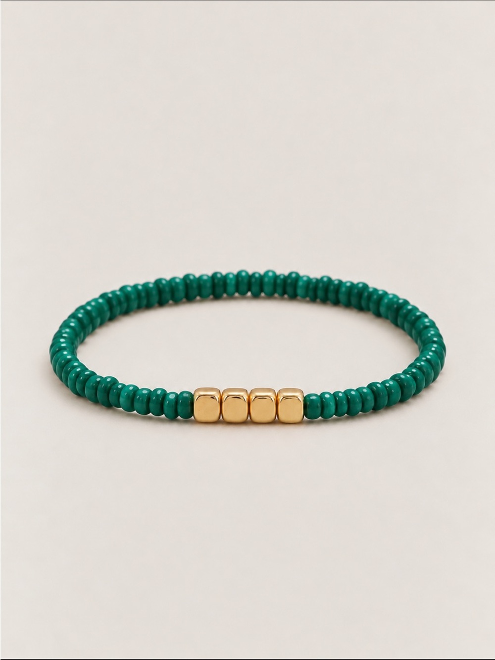 New! Emerald Green Beaded Colorful Dopamine Bracelet NWOT